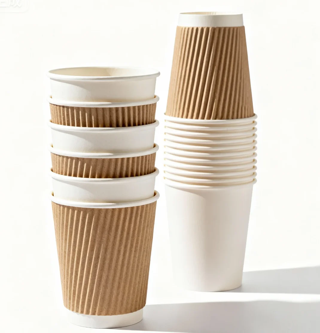 Paper cups — single wall, double wall, and ripple wall styles by Papacko.
