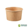 Papacko kraft ice cream paper cup for serving ice cream desserts and snacks