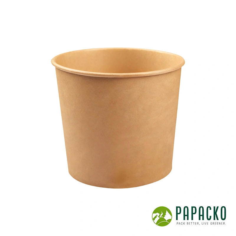 Papacko kraft paper popcorn buckets for snacks and sharing portions
