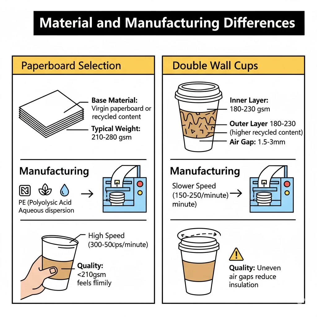 Material and Manufacturing Differences