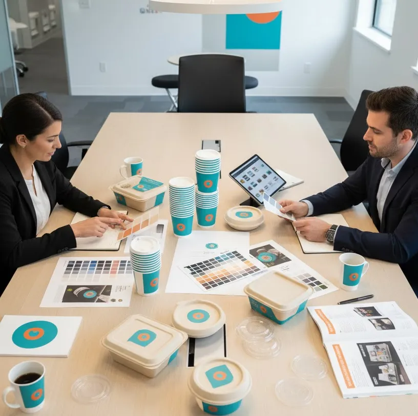 Papacko food packaging products — paper cups, trays, containers, and lids for café and restaurant supply