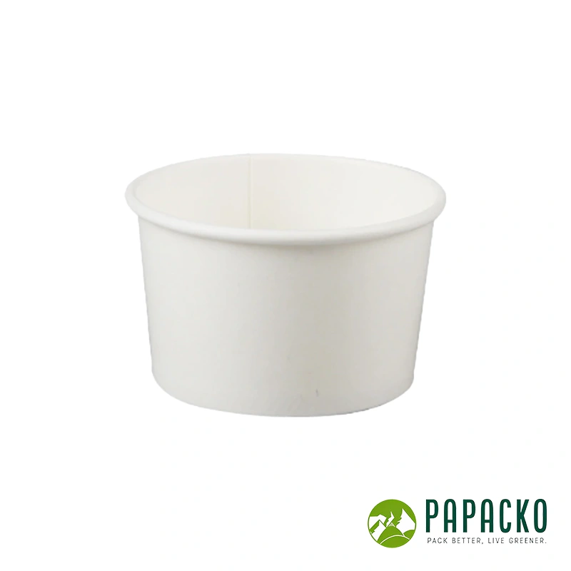 White icecream Paper Cup Papacko