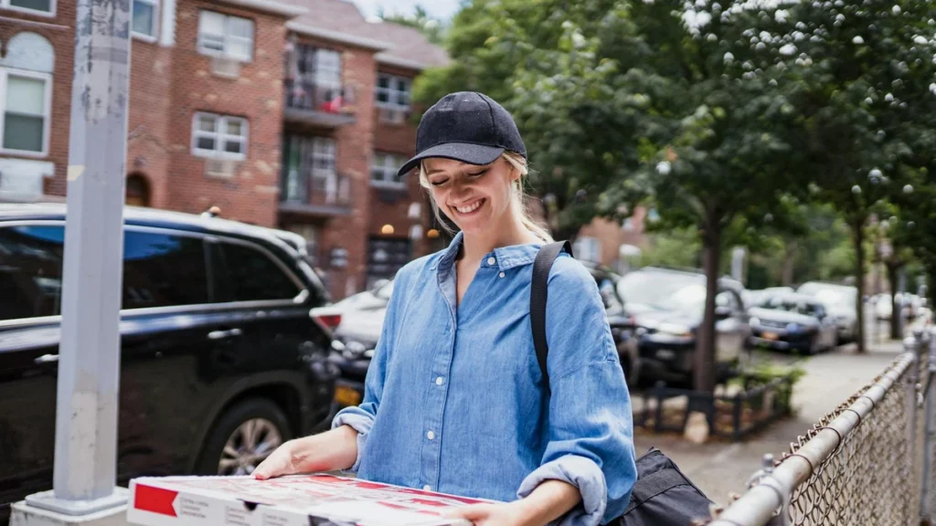 Papacko leak proof lunch boxes stacked with hot meals for restaurant delivery and takeaway service