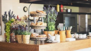 Papacko paper cups for chains showing consistent branded packaging across multiple foodservice locations