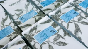 Papacko minimalist coffee packaging showcasing clean typography and negative space design for specialty coffee brands