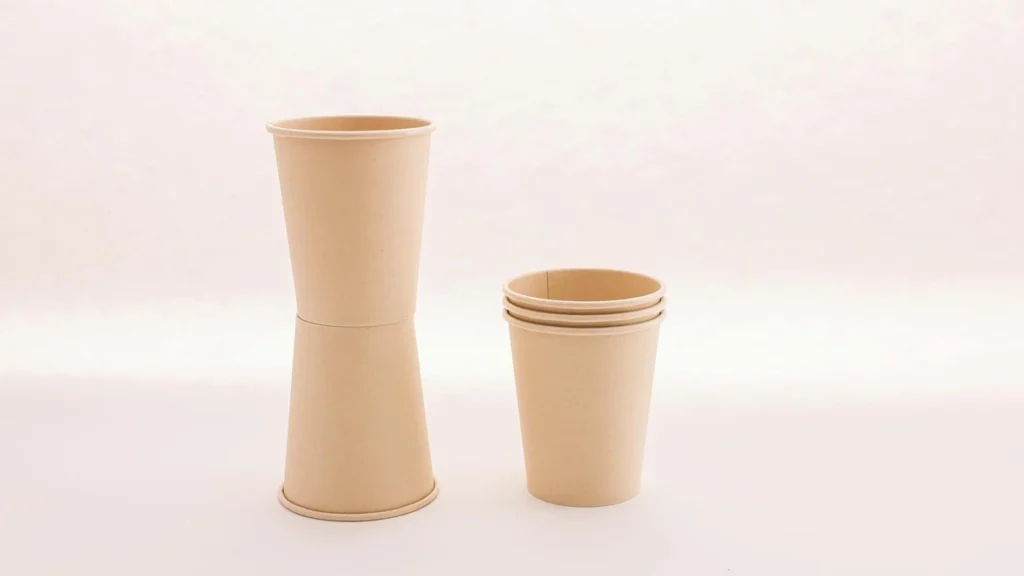 PLA compostable cups vs PE plastic-lined cups comparison for sustainable food service - Papacko