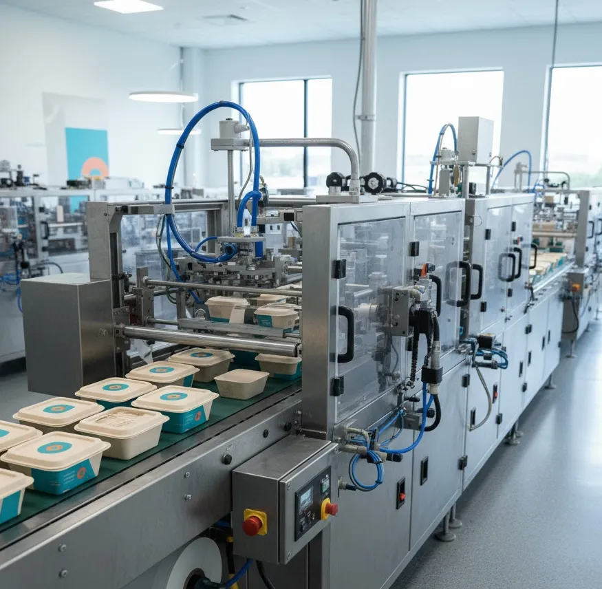 Papacko automatic forming machine producing paper food containers