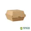 Papacko corrugated burger boxes made of triple wall kraft paper for hot food takeaway