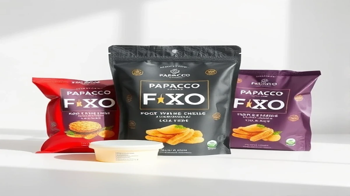 Papacko custom food packaging - professional product visualization