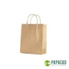 Papacko kraft paper bag for takeaway food and beverage packaging without handle