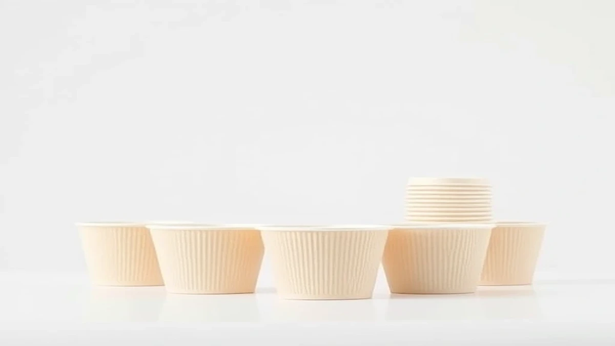 Papacko paper cup manufacturing - professional product visualization