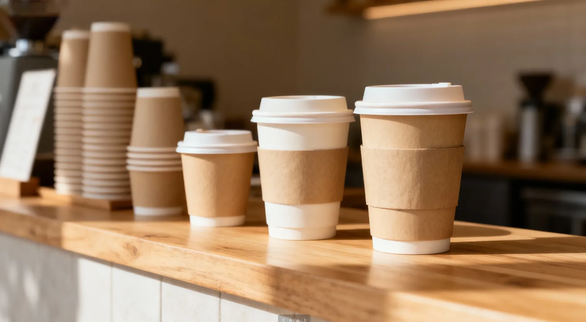 Papacko 環境にやさしい紙コップとテイクアウト用紙製パッケージ
