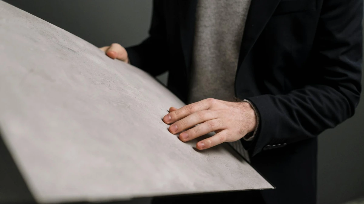 Papacko factory quality inspector examining materials
