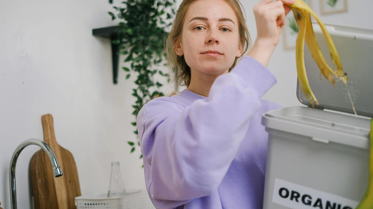 Papacko composting bin or facility showing organic waste processing