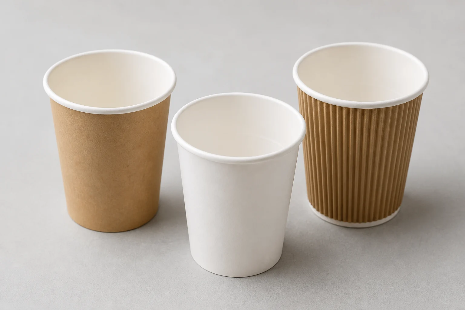 Plain paper cup wall construction samples