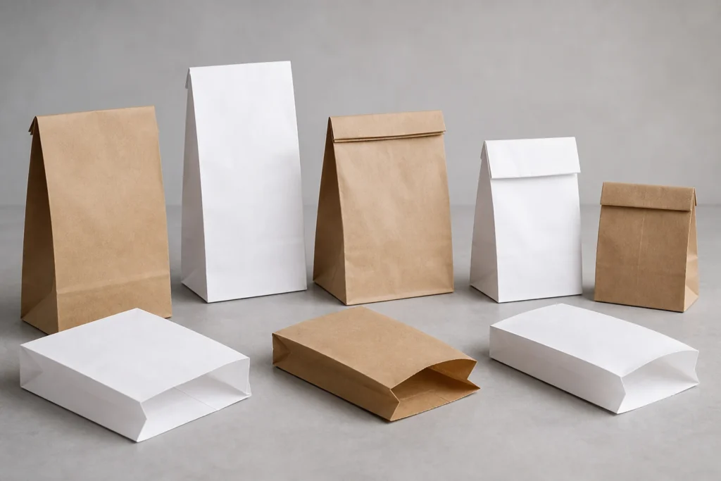 Unbranded paper bag sample family
