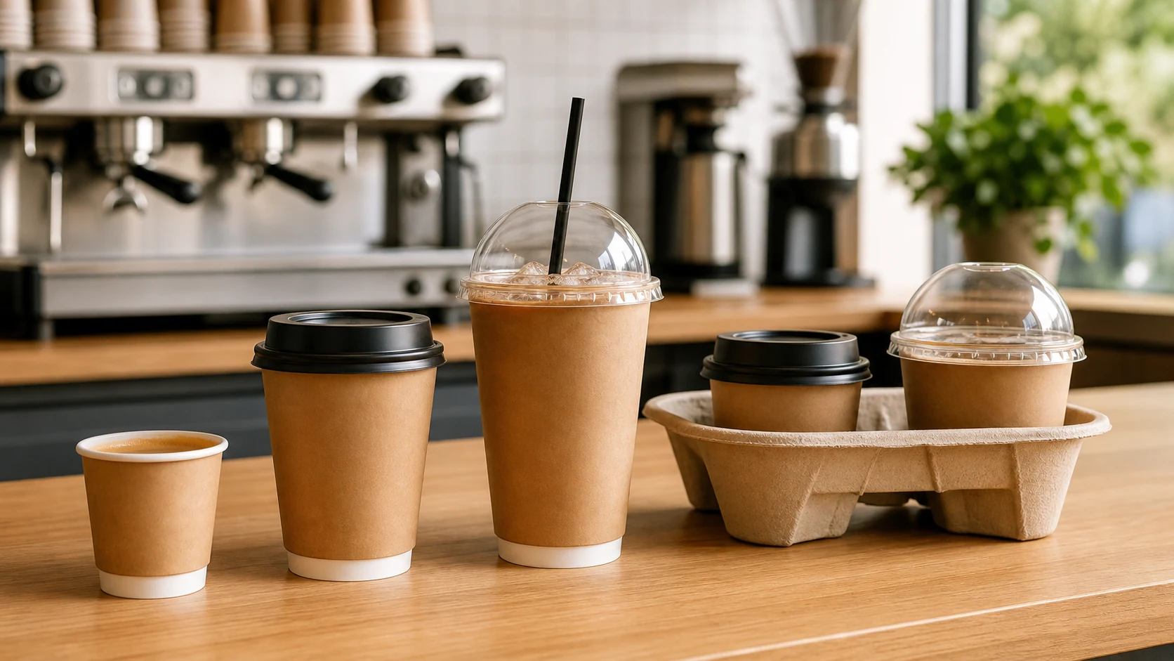 Paper cup capacity tiers matched to foodservice beverage applications