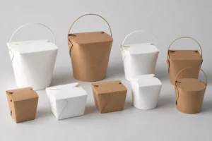 Unbranded paper food pail sample family