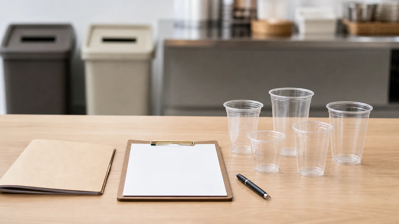 Foodservice packaging samples and local collection review brief