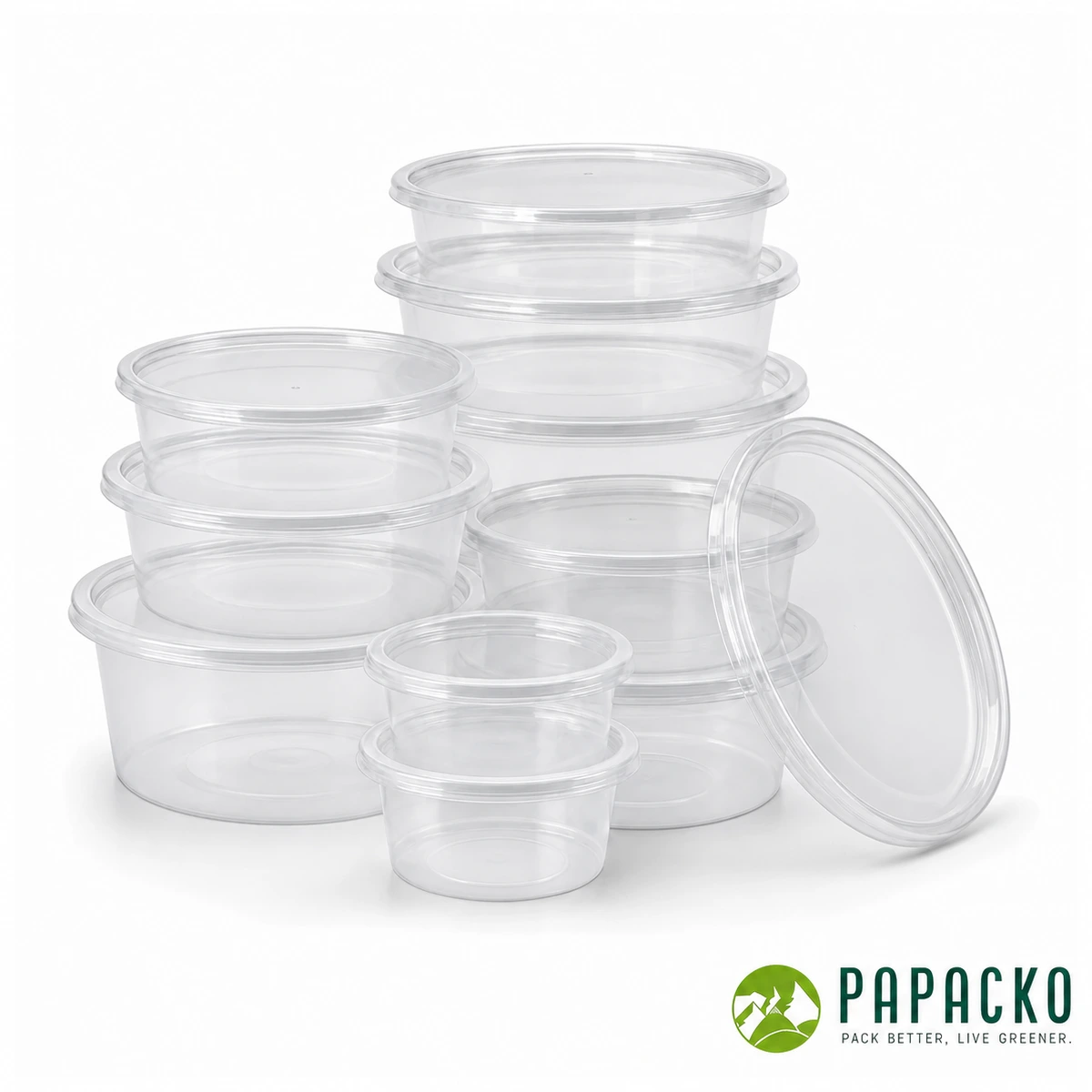 Papacko Plastic Round Food Containers – Papacko Series